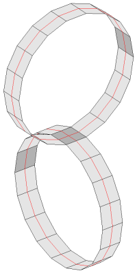 Two cylinders stuck together